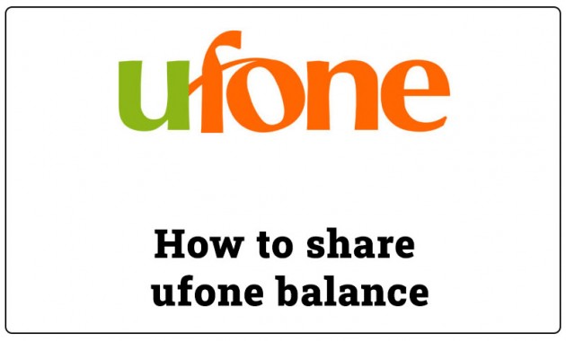 How to share ufone balance