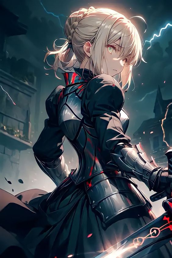 Saber hot anime female