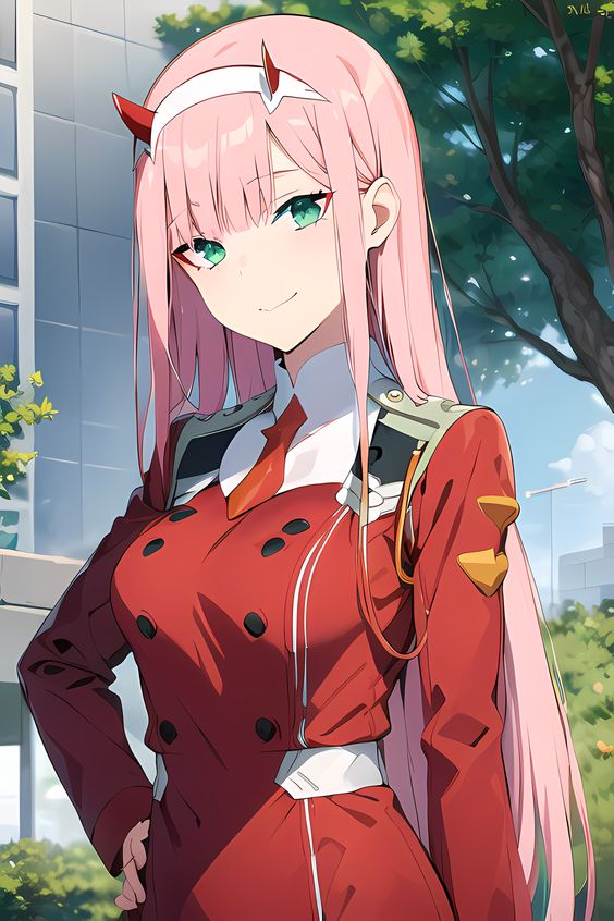 Zero Two sexy anime girl