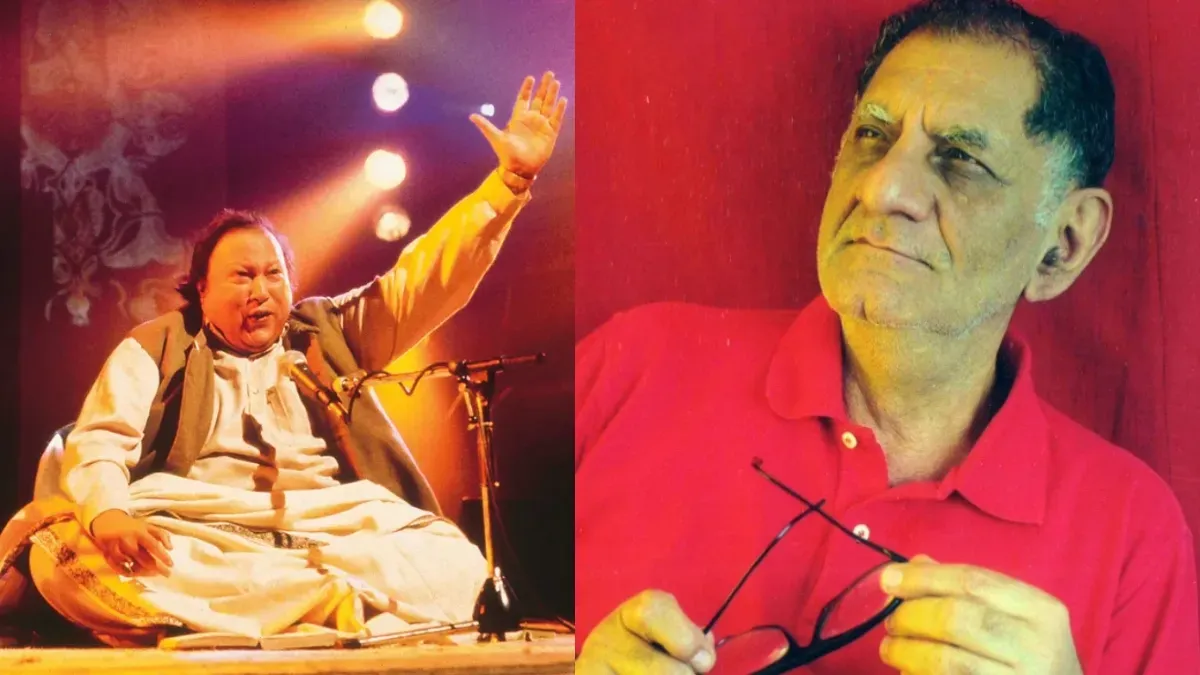 Nusrat Fateh Ali Khan Meet Anand Bakshi Personally