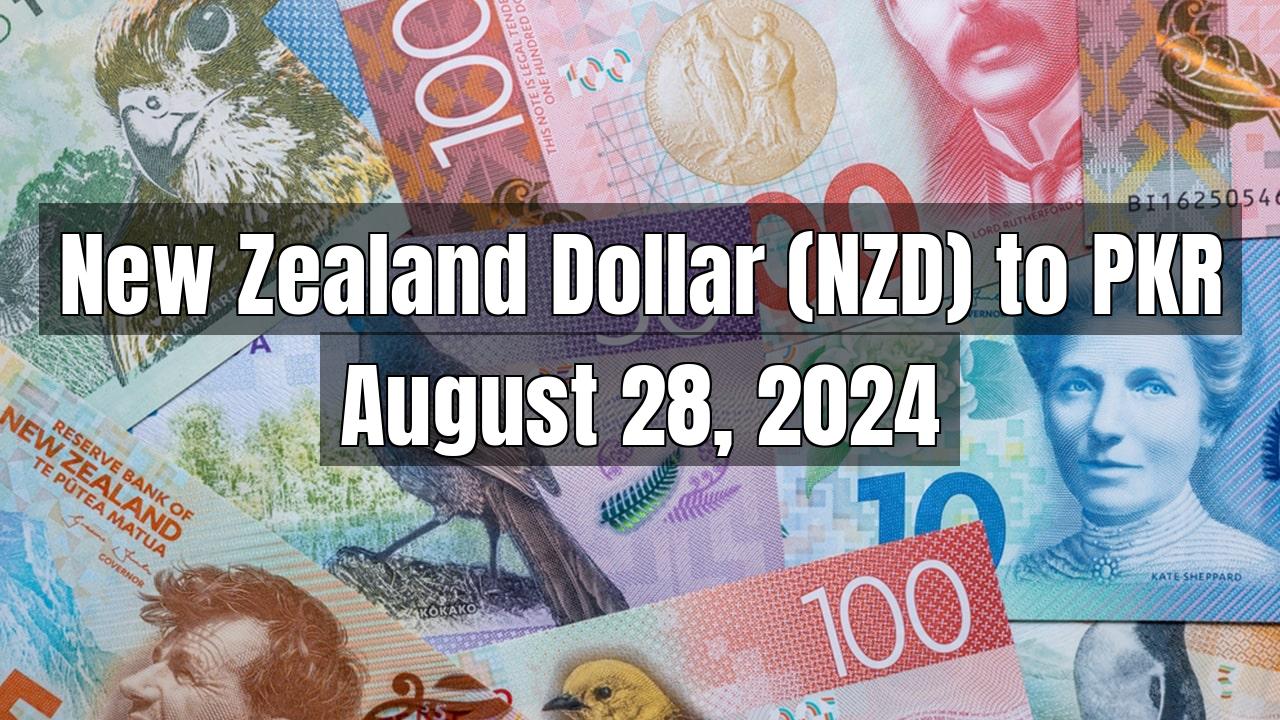 New Zealand Dollar (NZD) to Pakistani Rupee (PKR) Today - August 28, 2024
