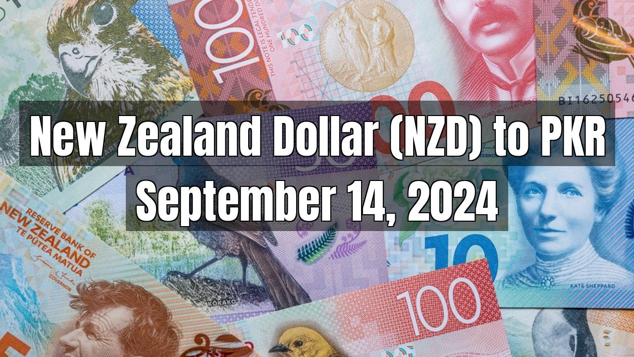 New Zealand Dollar (NZD) to Pakistani Rupee (PKR) Today - September 14, 2024